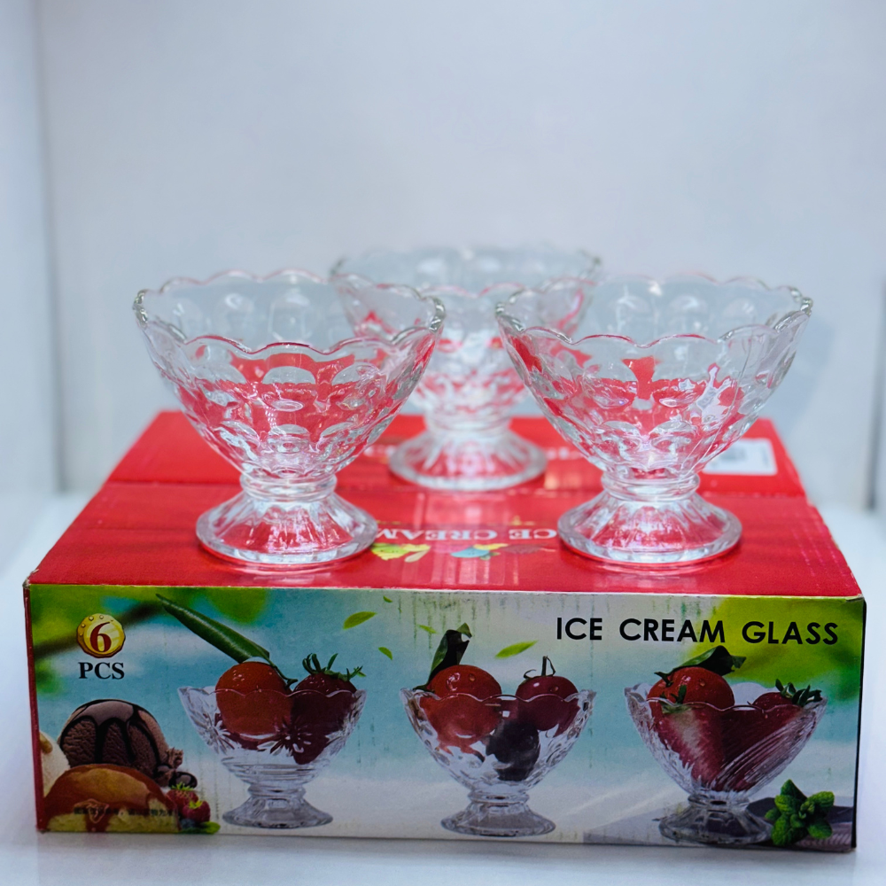 Avani Product Crystal Drops Ice Cream Cup Set ( 6 pcs )